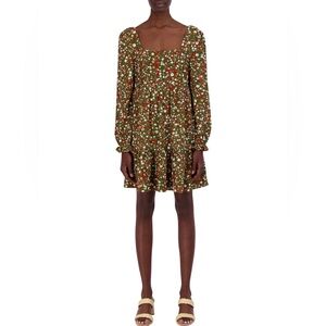 BCBG Paris Square Neck Babydoll Dress